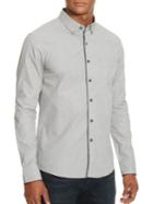 Kenneth Cole New York Slim-fit Printed Button-down Shirt