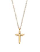 Dogeared Crystal Cross Pendant And Chain Necklace