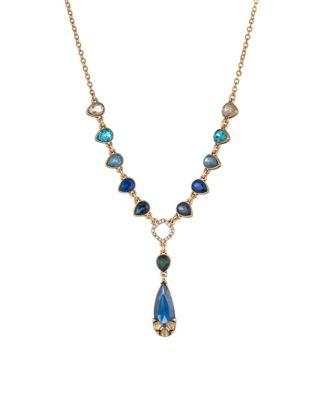 Carolee Pacific Gala Crystal Frontal Necklace