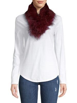 Adrienne Landau Fox Fur, Rabbit Fur & Lamb Fur Scarf