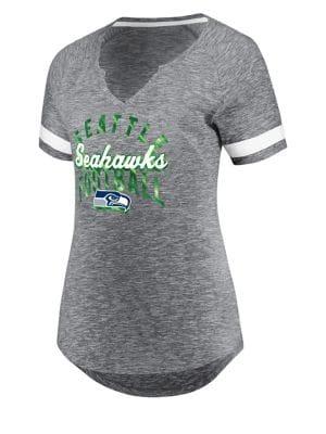 Majestic Seattle Seahawks Nfl Game Tradition Cotton Jersey Tee