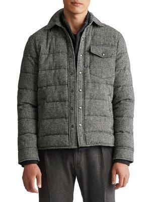 Polo Ralph Lauren Quilted Chevron Wool-blend Jacket