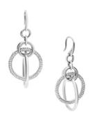 Michael Kors Brilliance Crystal Drop Earrings/silvertone