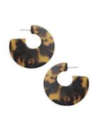 Design Lab Tortoise-shell Hoop Earrings