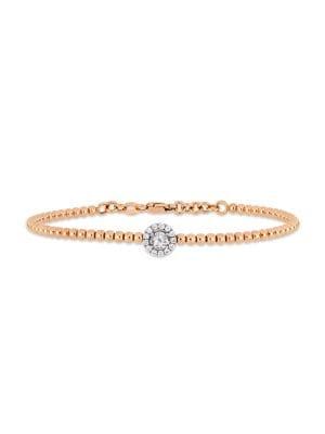 Sonatina 18k Two-tone Gold & Diamond Halo Bracelet
