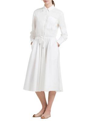 Donna Karan Cotton Button-down Shirtdress