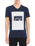 Calvin Klein Square Grid Logo Cotton Tee