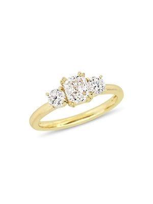 Sonatina 14k Yellow Gold & Diamond Engagement Ring