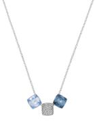 Glance Swarovski Crystal And Rhodium Multi Pendant Necklace