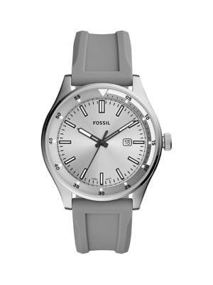 Fossil Belmar Three-hand Gray Silicone Watch