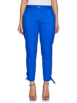 Chaus Ankle-tie Washed Twill Pants