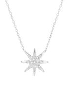 Adina Reyter Novelty Starburst Sterling Silver & Pave Diamond Pendant Necklace