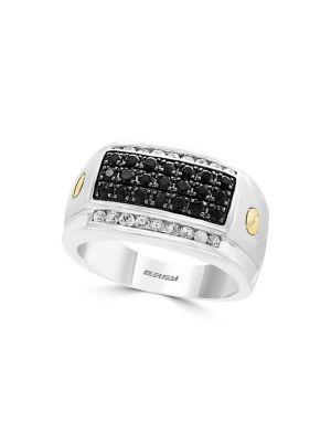 Effy Gento Sterling, Silver, 14k Yellow Gold & Two-tone Sapphire Ring
