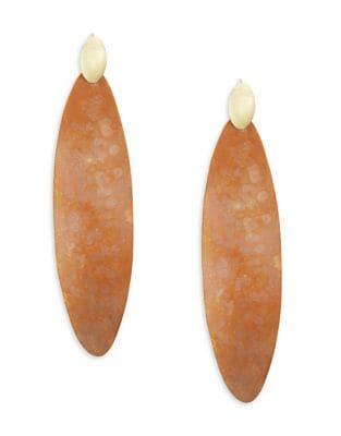 Robert Lee Morris Collection Oval Drop Earrings
