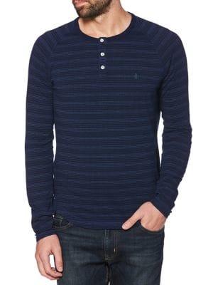 Original Penguin Long-sleeve Cotton Stripe Henley
