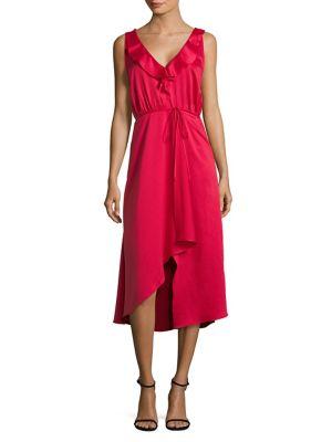 French Connection Maudie Drape Midi Dress