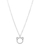 Dogeared Sterling Silver Meow Pendant Necklace