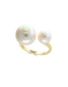 Effy 8.5-12.5mm White Freshwater Pearl And 14k Yellow Gold Ring