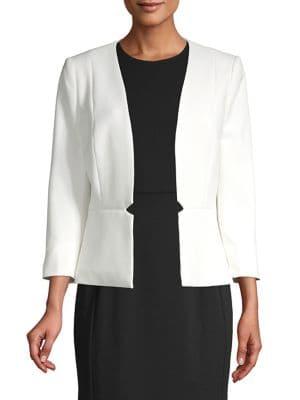 Tahari Arthur S. Levine Notch Open Front Jacket