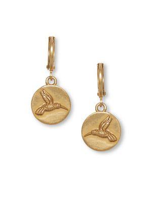 Vince Camuto Charmed Pieces Hummingbird Drop Earrings
