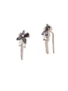 Jenny Packham Reconstituted Floral Ear Crawler Earrings
