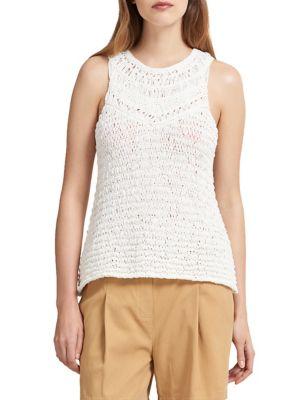 Donna Karan New York Crochet Tank Top