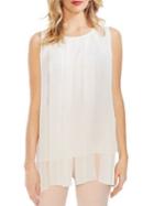 Vince Camuto Oasis Bloom Pleated Blouse