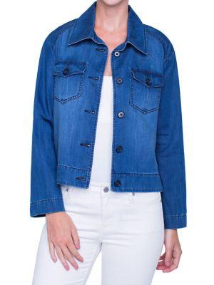 Liverpool Jeans Cropped Trapexe Denim Jacket