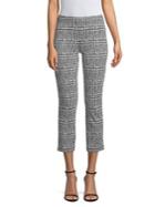 Michael Michael Kors Monochrome Plaid Knit Cigarette Pants