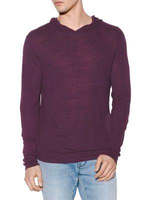 John Varvatos Hooded Long Sleeve Shirt