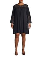 Michael Michael Kors Plus Lace Bell-sleeve Shift Dress