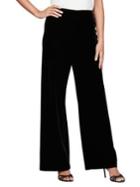 Alex Evenings Velvet Flat Front Pants
