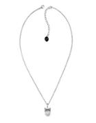 Karl Lagerfeld Choupette Pearl And Crystal Pendant Necklace
