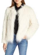 Sanctuary Studio Fifty Faux Fur Cropped Jacket