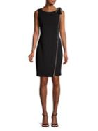 Karl Lagerfeld Paris Faux Pearl Sleeveless Sheath Dress