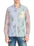 Polo Ralph Lauren Custom-fit Graphic Striped Button-down Shirt