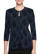 Alex Evenings 2-piece Printed Camisole And Jacket