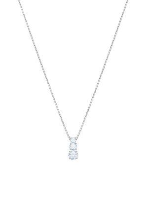 Attract Trilogy Swarovski Crystal Round Pendant Necklace