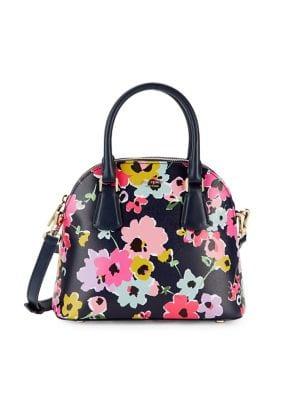 Kate Spade New York Sylvia Floral Leather Satchel