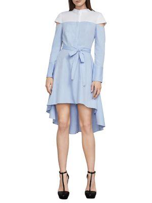 Bcbgmaxazria Leandra Colorblock Hi-lo Dress
