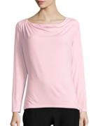 Lord & Taylor Iconic Fit Drape-front Blouse