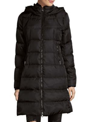 Vince Camuto Quilted Faux-fur Down Coat