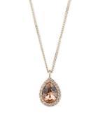 Givenchy Silk Pave Pear Pendant Necklace