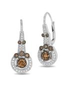 Le Vian Chocolatier Vanilla Diamonds, Chocolate Diamonds And 14k Vanilla Gold Earrings