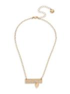 Bcbgeneration Goldtone & Crystal Love Bar Pendant Necklace