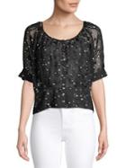 Highline Collective Dotted Scoopneck Top
