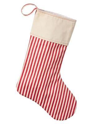 Raz Imports Joyeux Noel Striped Stocking