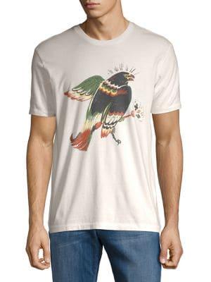 Lucky Brand Hawk On Cross Cotton Tee