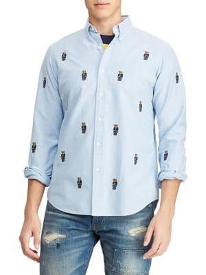 Polo Ralph Lauren Bear Embroidered Oxford Shirt