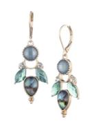 Lonna & Lilly Goldtone Leverback Stacked Drop Earrings